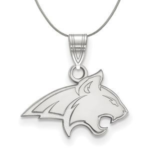 Sterling Silver Montana State Small Necklace - 20 Inch